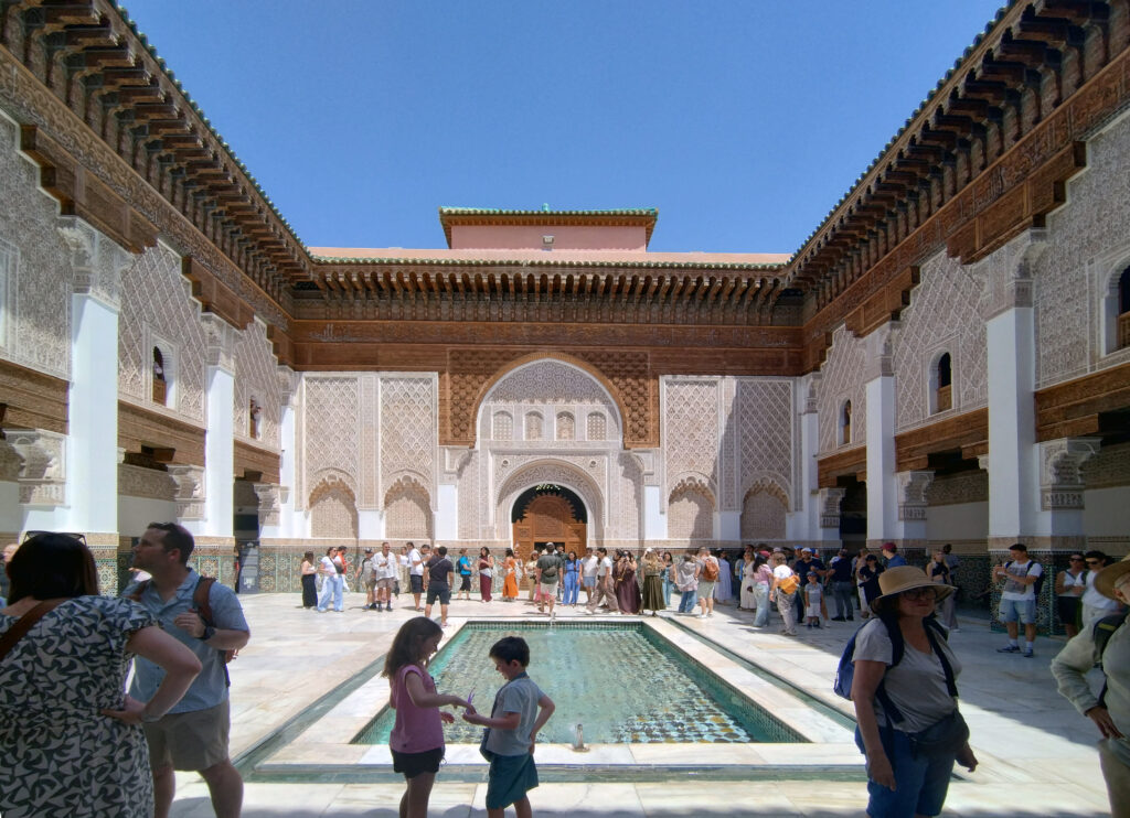Vista del cortile centrale della Medersa.
